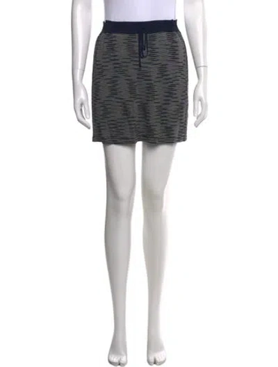 Pre-owned M Missoni Wool Mini Skirt In Black
