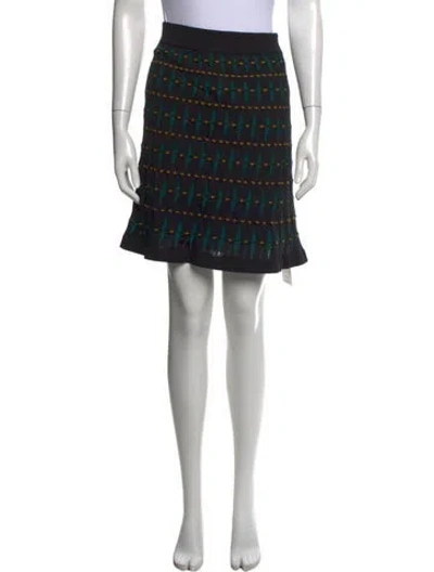 Pre-owned M Missoni Wool Mini Skirt In Blue