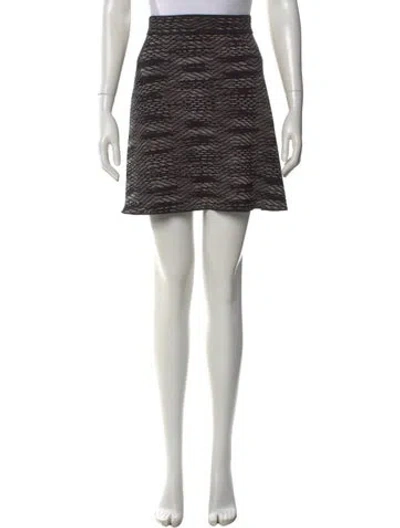 Pre-owned M Missoni Wool Mini Skirt In Gray