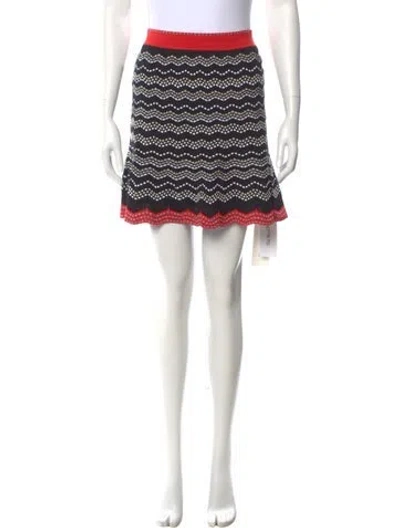 Pre-owned M Missoni Wool Mini Skirt W/ Tags In Black