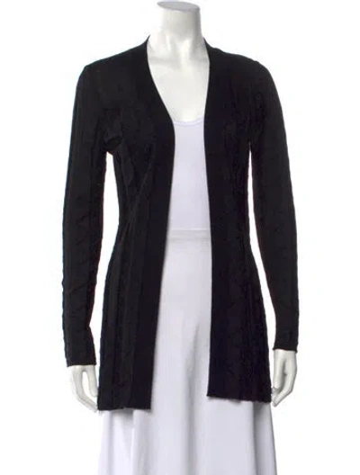 Pre-owned M Missoni Wool Patterned Sweater In Black