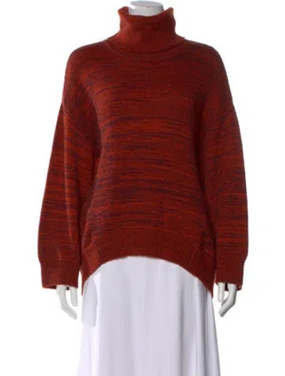Pre-owned M Missoni Wool Patterned Sweater In Orange