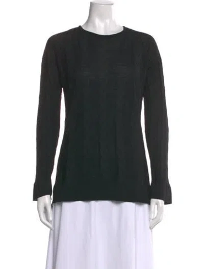 Pre-owned M Missoni Wool Patterned Top In Black