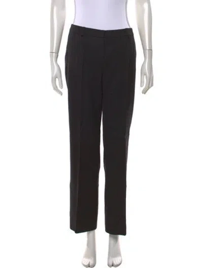 Pre-owned M Missoni Wool Straight Leg Pants In Black