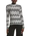 M Missoni Wool Textured Sweater In Gray