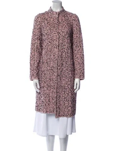 Pre-owned M Missoni Wool Tweed Pattern Coat