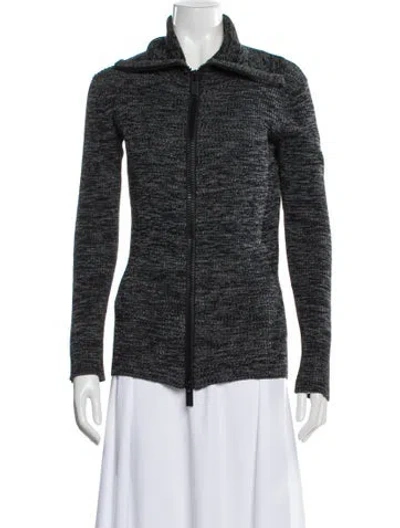 Pre-owned M Missoni Wool Tweed Pattern Jacket In Gray