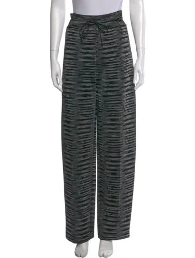 Pre-owned M Missoni Wool Wide Leg Pants In Multi