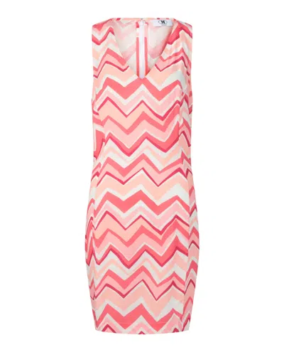 M Missoni Zig Zag Mini Dress In Pink
