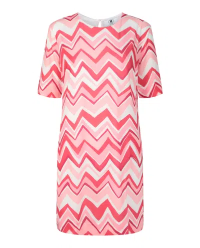 M Missoni Zig Zag Mini Dress In Pink