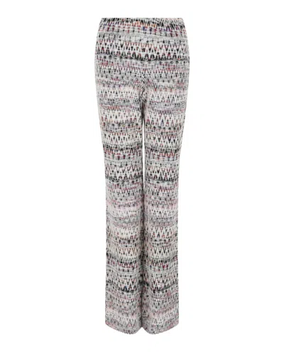 M Missoni Zig Zag Patterned Flared-leg Pants In Multi