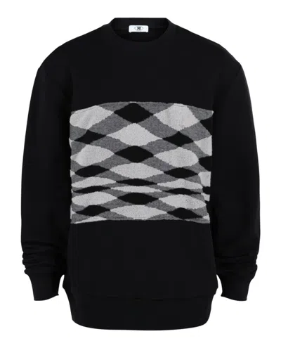 M MISSONI ZIG ZAG SLUB CREWNECK SWEATSHIRT