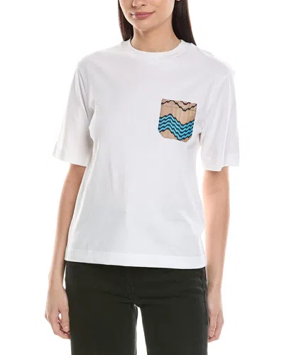 M Missoni Zig-zag Embroidered Top In Multi