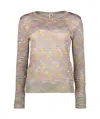 M Missoni Long Sleeve Crew-neck Sweater