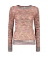 M Missoni Long Sleeve Crew-neck Sweater