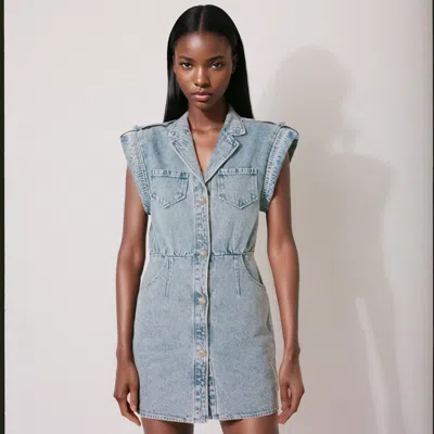 M Sette Paris Women's Blue Chloé Denim Dress