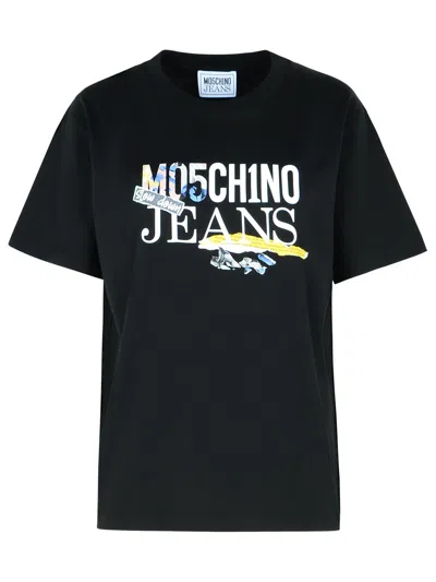 M05ch1n0 Jeans Black Cotton T-shirt