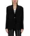 M05ch1n0 Jeans Single-breasted Jacket In Black
