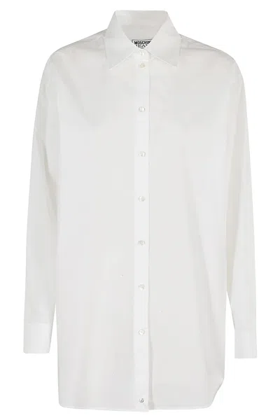 M05ch1n0 Jeans Camicia Popeline In Bianco