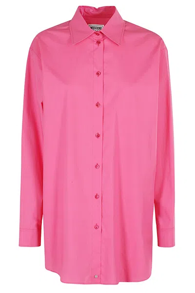 M05ch1n0 Jeans Camicia Popeline In Fuxia