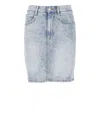 M05CH1N0 JEANS COTTON MINI SKIRT