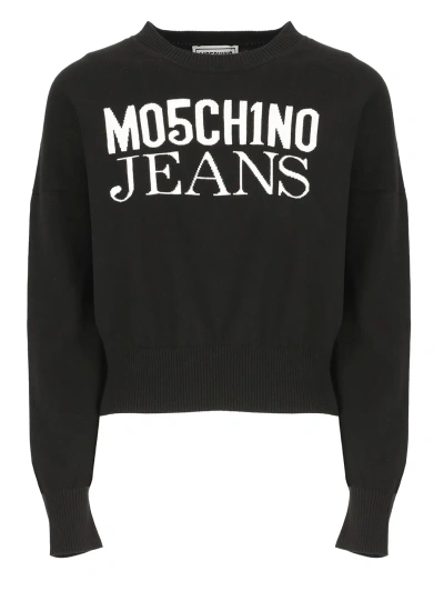 M05ch1n0 Jeans Cotton Sweater In Black
