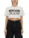 M05CH1N0 JEANS CROPPED T-SHIRT