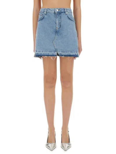 M05ch1n0 Jeans Denim Shorts In Blue