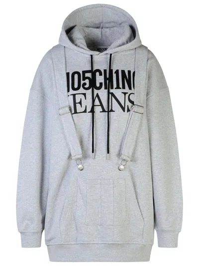 M05ch1n0 Jeans Gray Cotton Dress In Grey