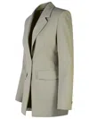 Moschino Grey Wool Blend Blazer In Grey