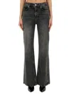 Moschino Jeans In Denim In Grey