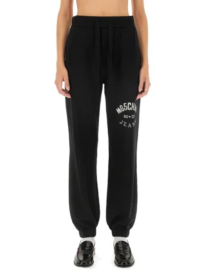 M05ch1n0 Jeans Jogging Pants With Logo In Black