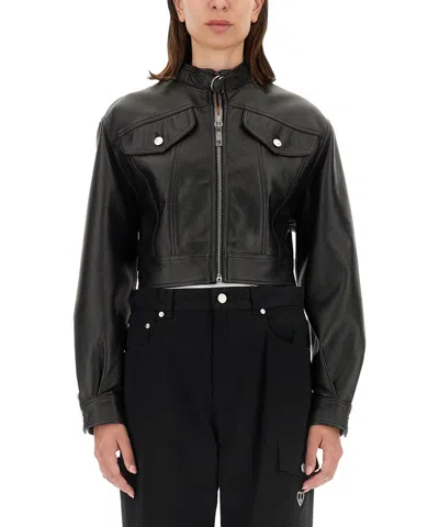 M05ch1n0 Jeans Leather Jackets In Black
