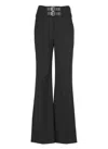 Moschino Trousers Featuring Shoulder Straps In Black