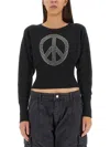 M05CH1N0 JEANS PEACE SYMBOL JERSEY