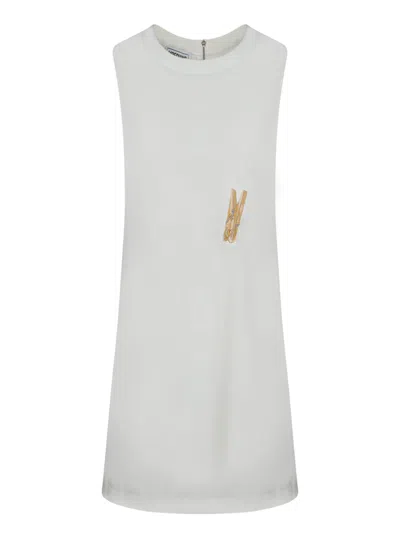 M05ch1n0 Jeans Peg-patch Sleeveless Midi Dress