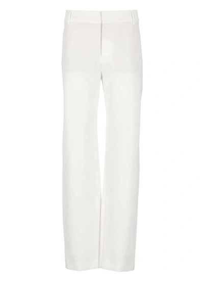 M05ch1n0 Jeans Satin Trousers In White