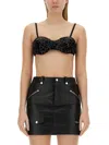 Moschino Sequined Top In Black