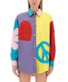Moschino Graphic-print Panelled Shirt