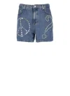 M05CH1N0 JEANS SHORTS WITH STUD