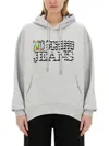 Moschino Sweatshirt With Logo In Grey