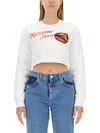 Moschino Sweatshirt With Logo In White