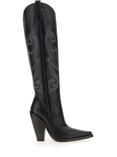 M05ch1n0 Jeans Texanese Boot In Black