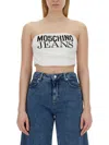 M05CH1N0 JEANS TOPS WITH LOGO