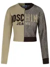 M05ch1n0 Jeans Two-tone Cashmere Blend Sweater In Multi