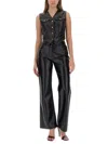 Moschino Jeans Vest With Buttons In Black