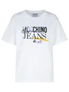 Shop M05ch1n0 Jeans White Cotton T-shirt