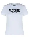 Moschino Crew Neck Cotton T-shirt In White