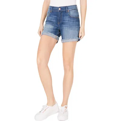 M1858 New York Hayley Womens Denim Mid Rise Cutoff Shorts In Multi