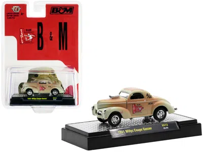 M2 1941 Willys Coupe Gasser Green (weathered) "b & M Automotive" Limited Edition To 6600 Pieces Worldwi